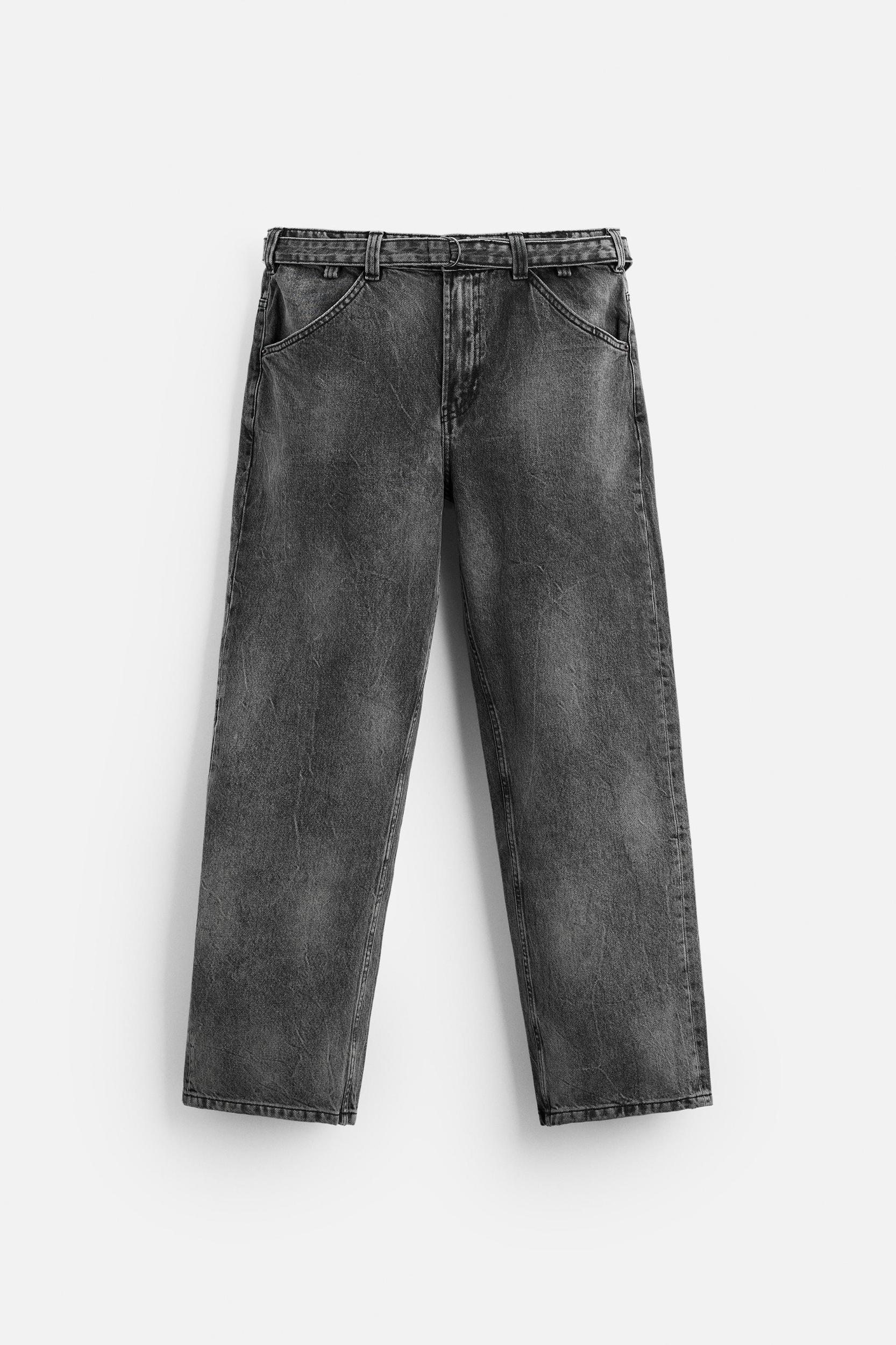 BELTED RELAXED FIT JEANS Product Image