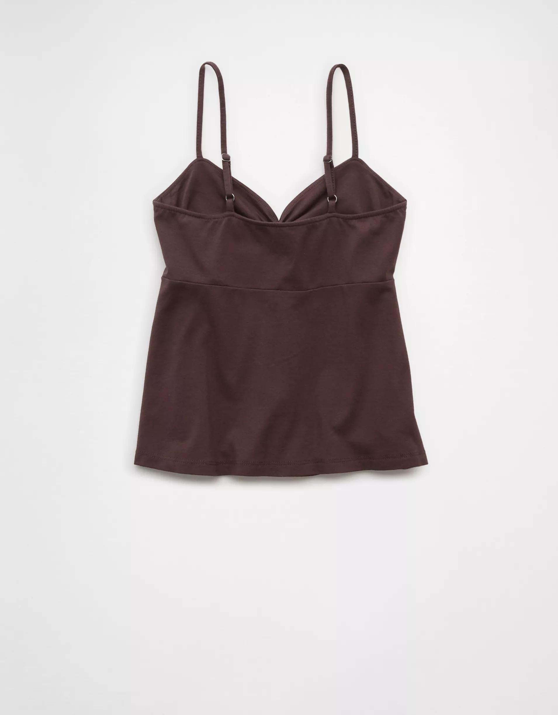 AE Cinched Sweetheart Babydoll Tank Top Product Image