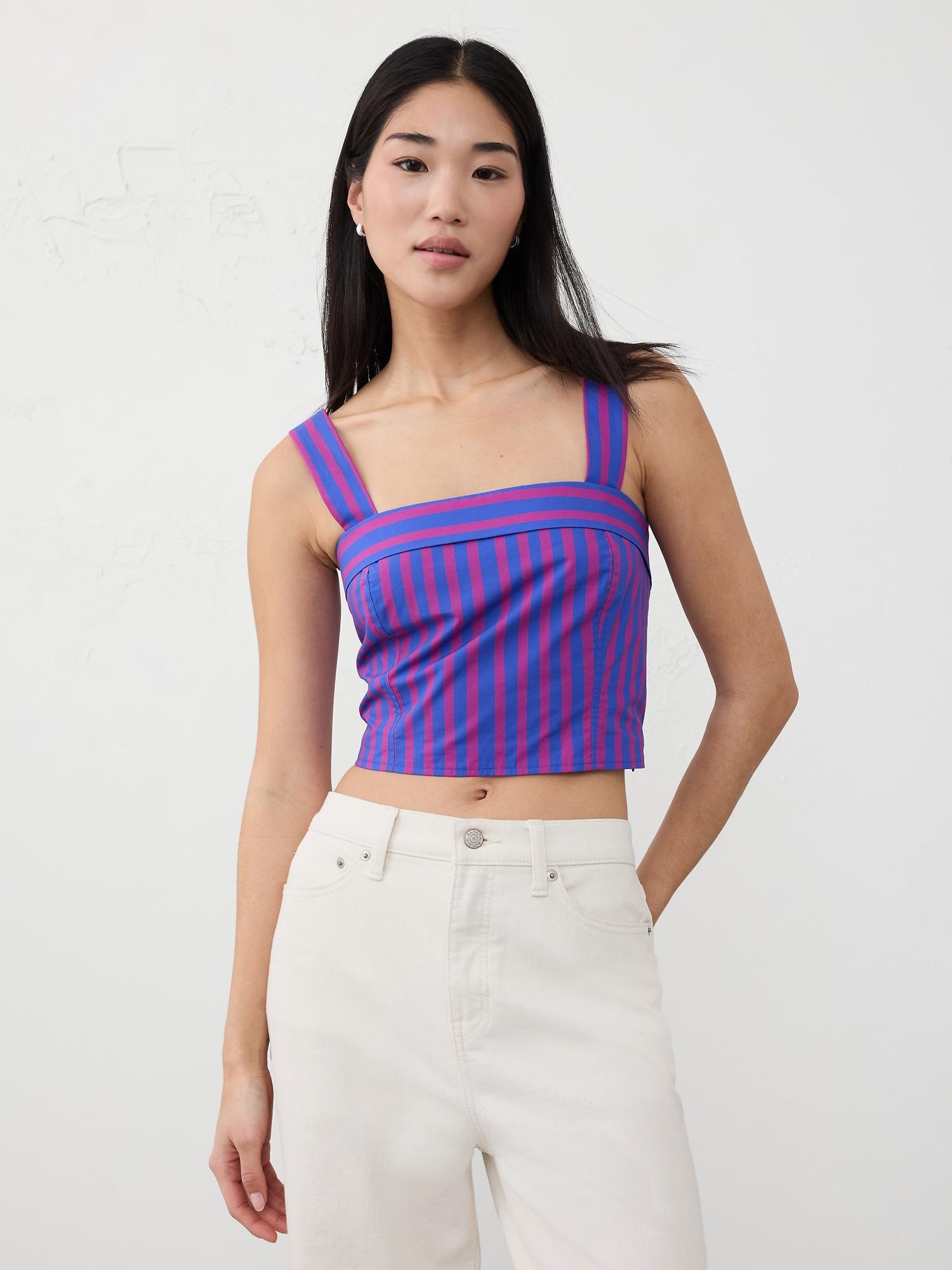 Cross-Back Cropped Top Product Image
