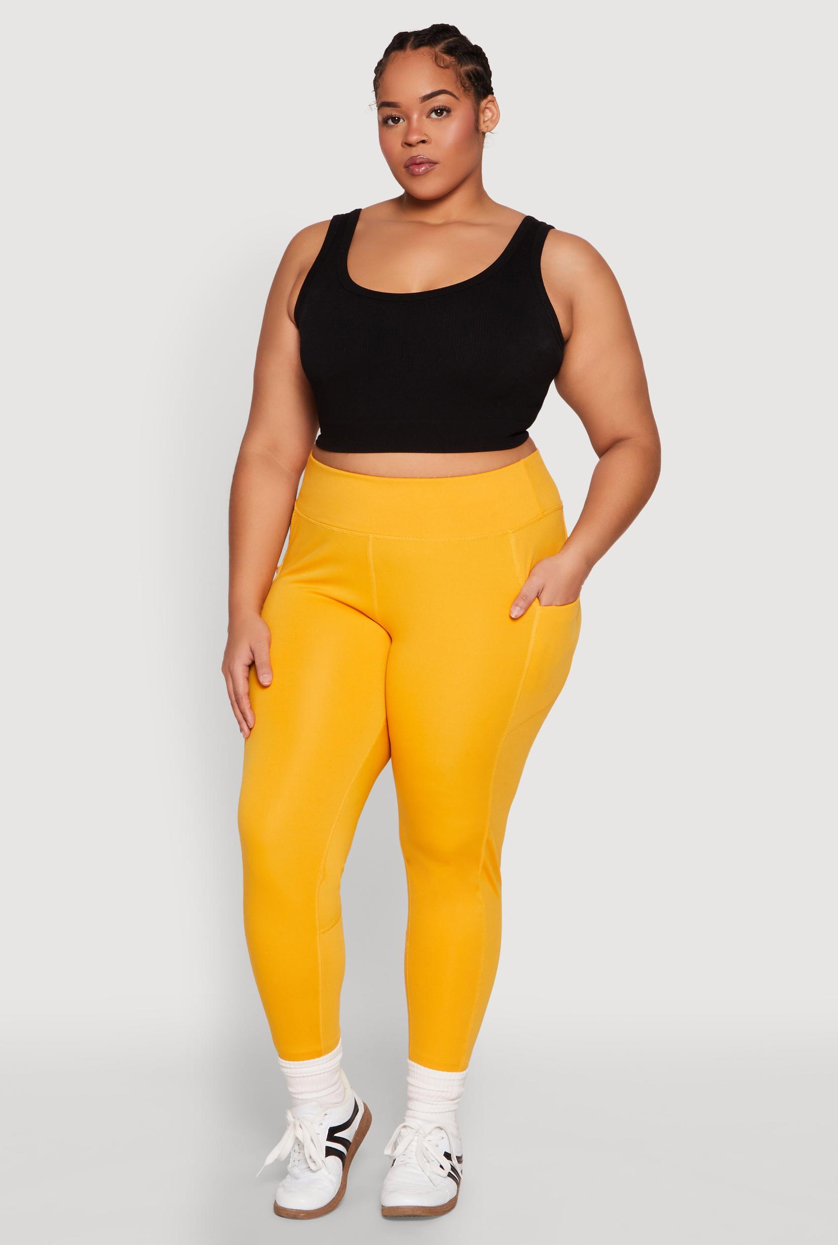 Womens Plus Size Side Zip Pocket Leggings Product Image