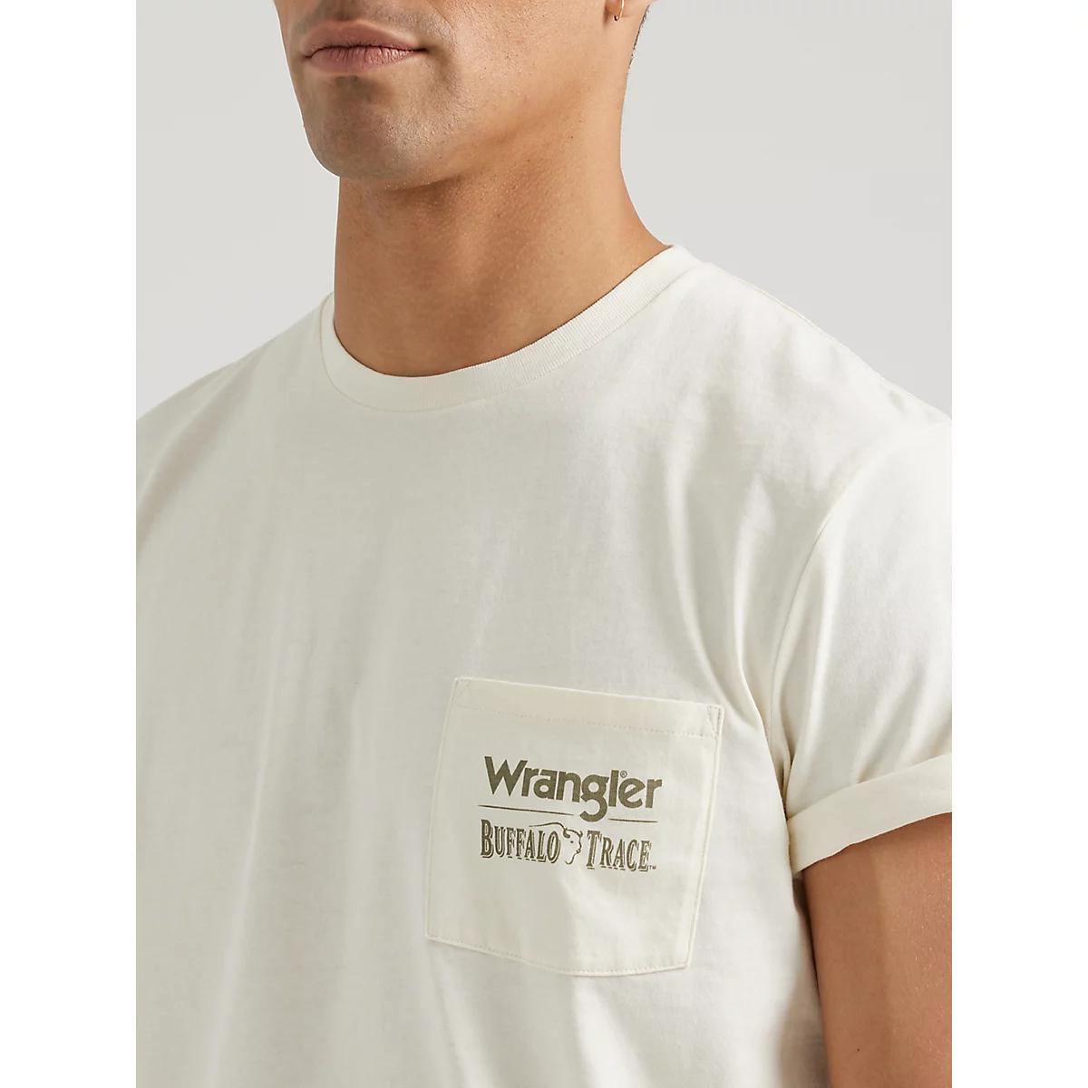 Wrangler x Buffalo Trace™ Men's Pocket T-Shirt in Vanilla Product Image