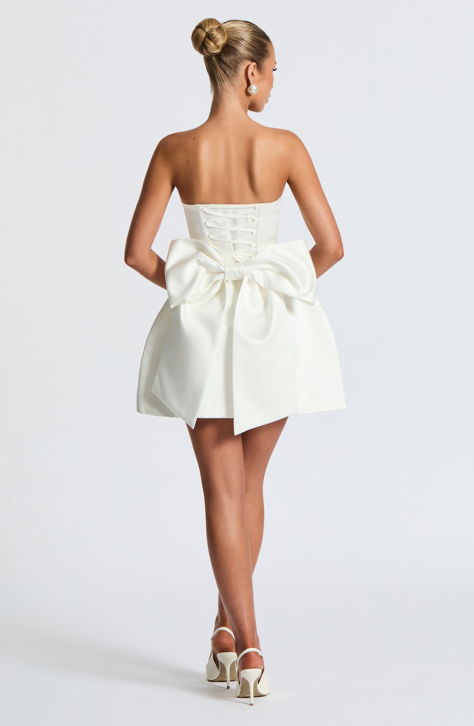 Abbey Mini Dress - Ivory Product Image