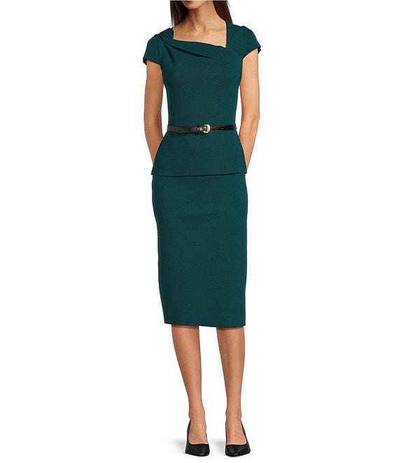 Donna Karan Knit Midi Sheath Skirt Product Image