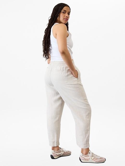 Retreat High Rise Linen Ankle Pant Product Image