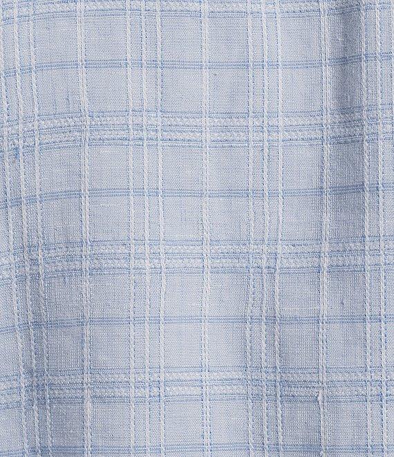 Tommy Bahama Barbados Breeze Playa Plaid Long Sleeve Linen Blend Shirt Product Image