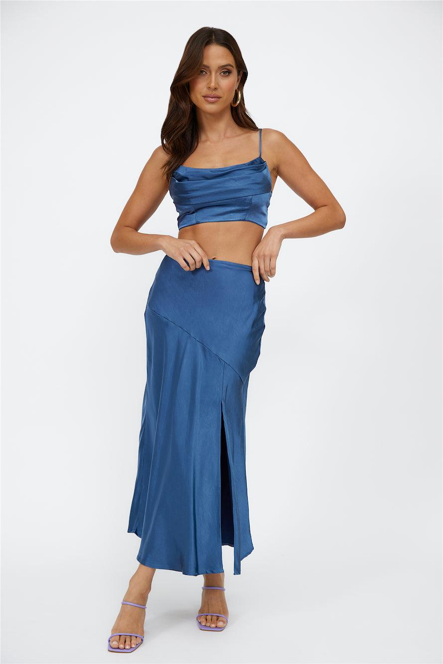 Best Dressed Crop Top Navy Product Image