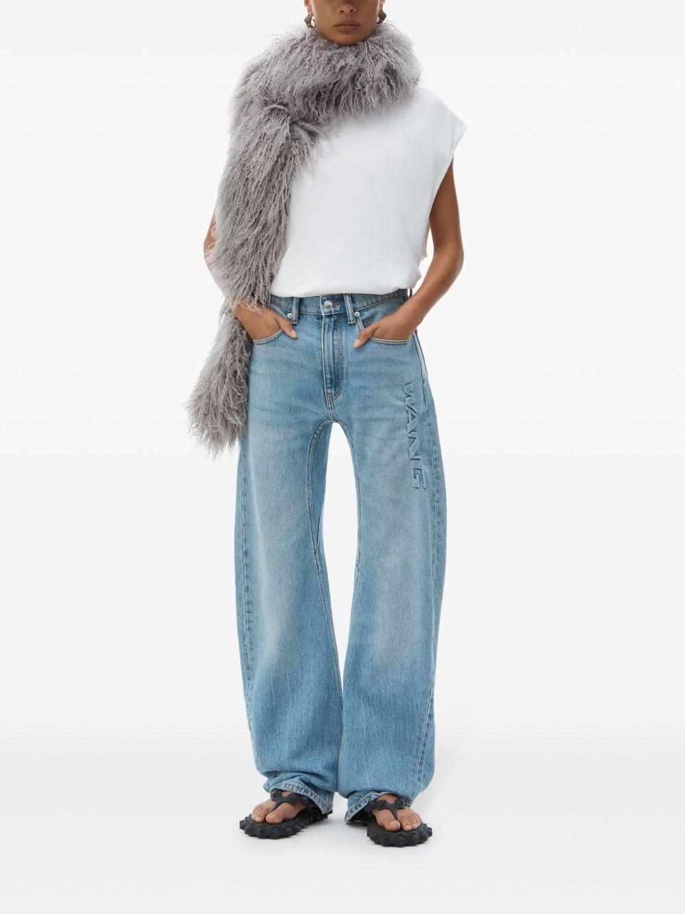 logo-embossed jeans Product Image