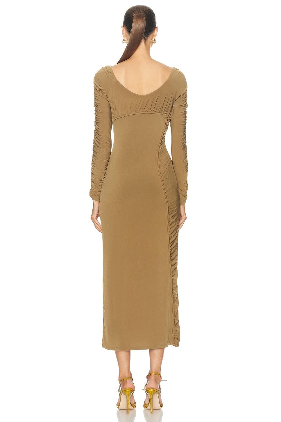 Cini Gathered Midi Dress Product Image