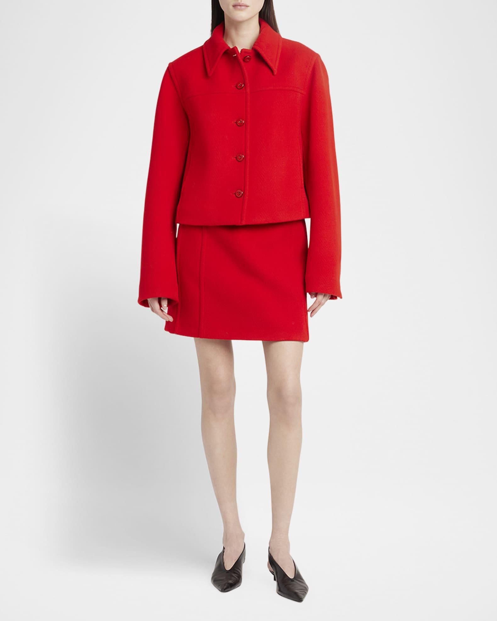 Herringbone Tailored Mini Skirt Product Image