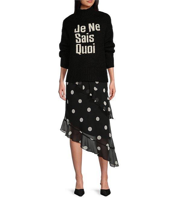 GB Cascading Polka Dot Midi Dress Product Image