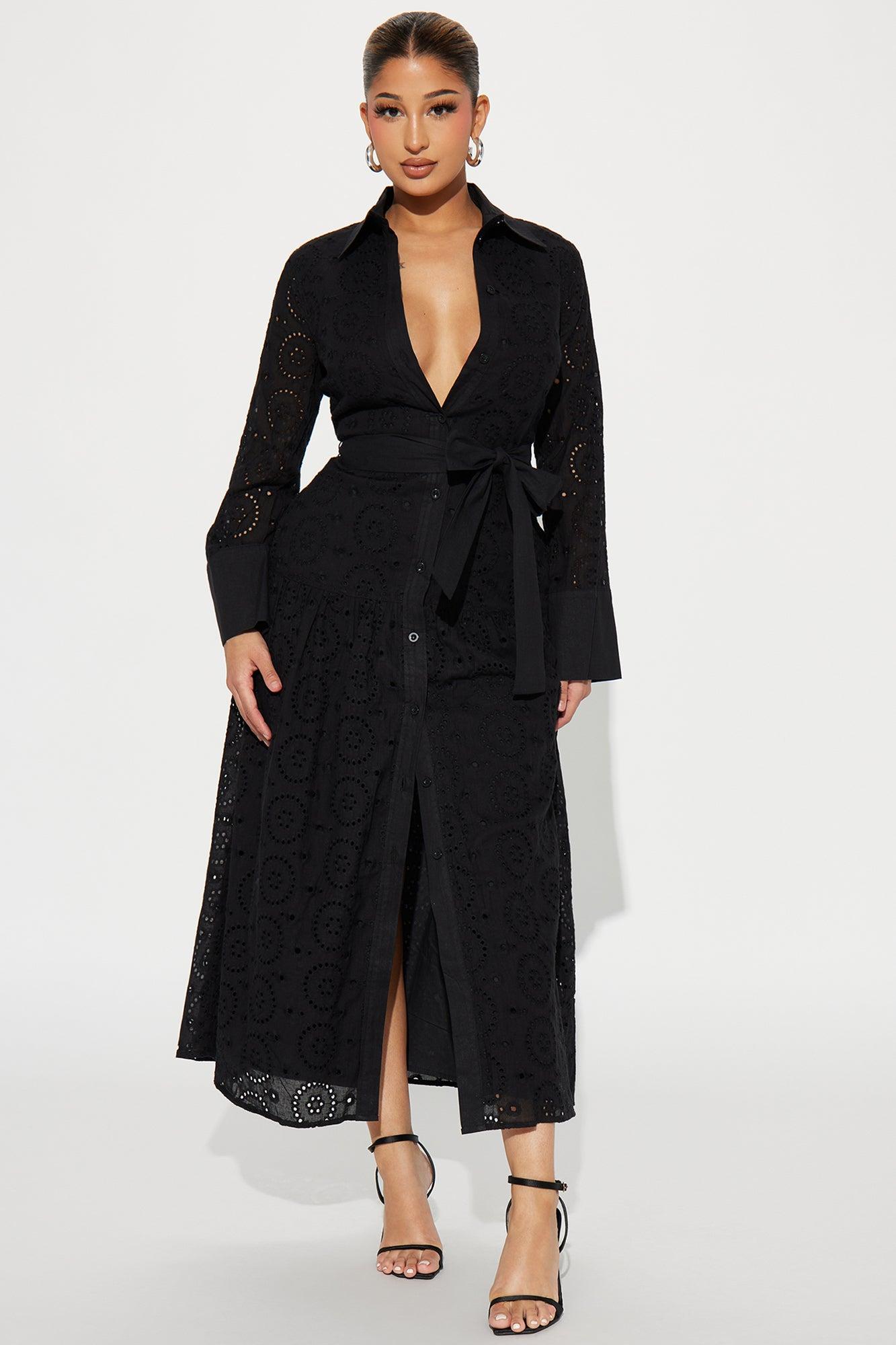 Pilar Maxi Dress - Black Product Image