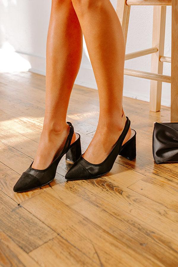 The Cora Mesh Heel in Black Product Image
