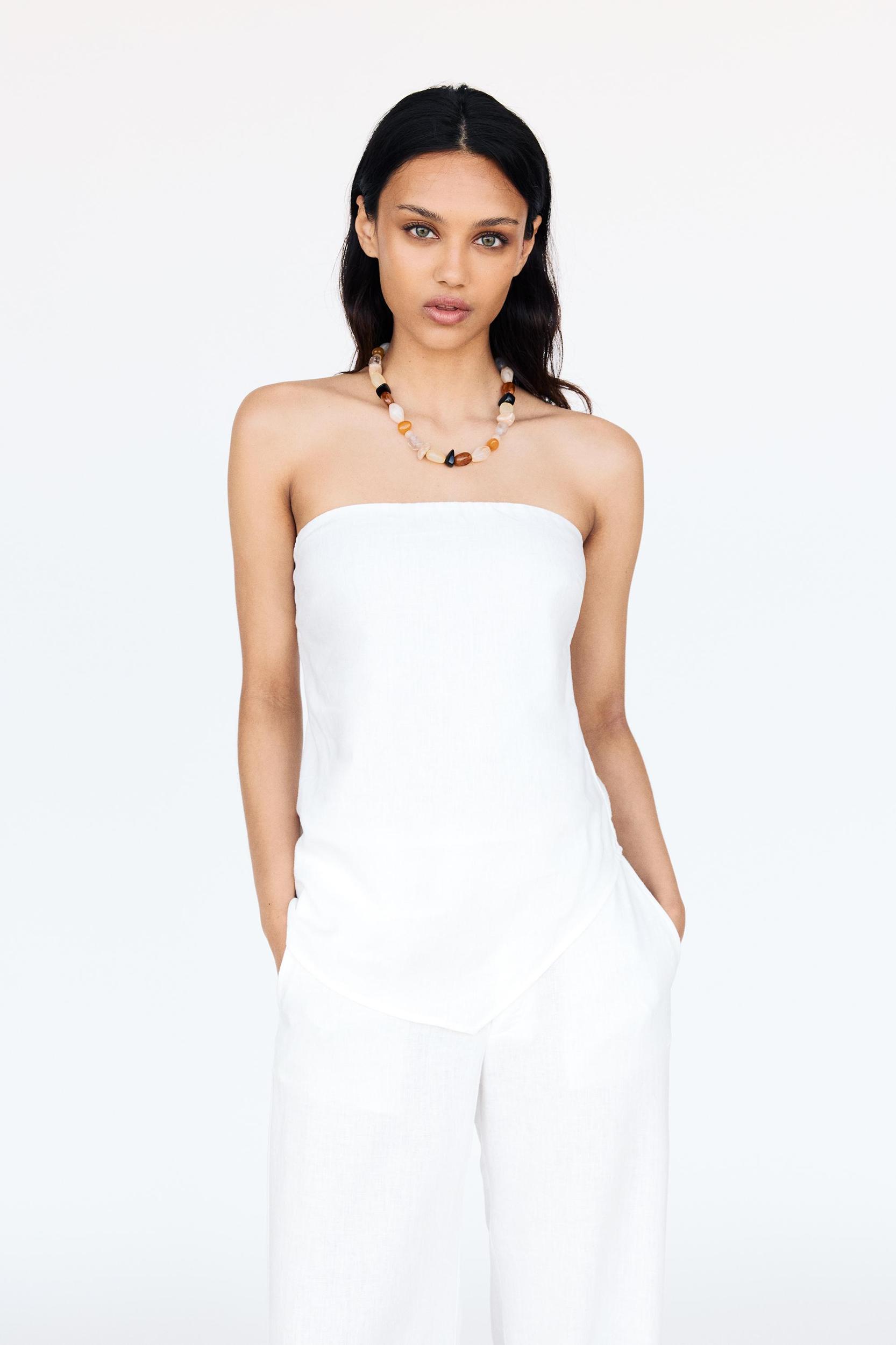 Asymmetric bandeau top Product Image