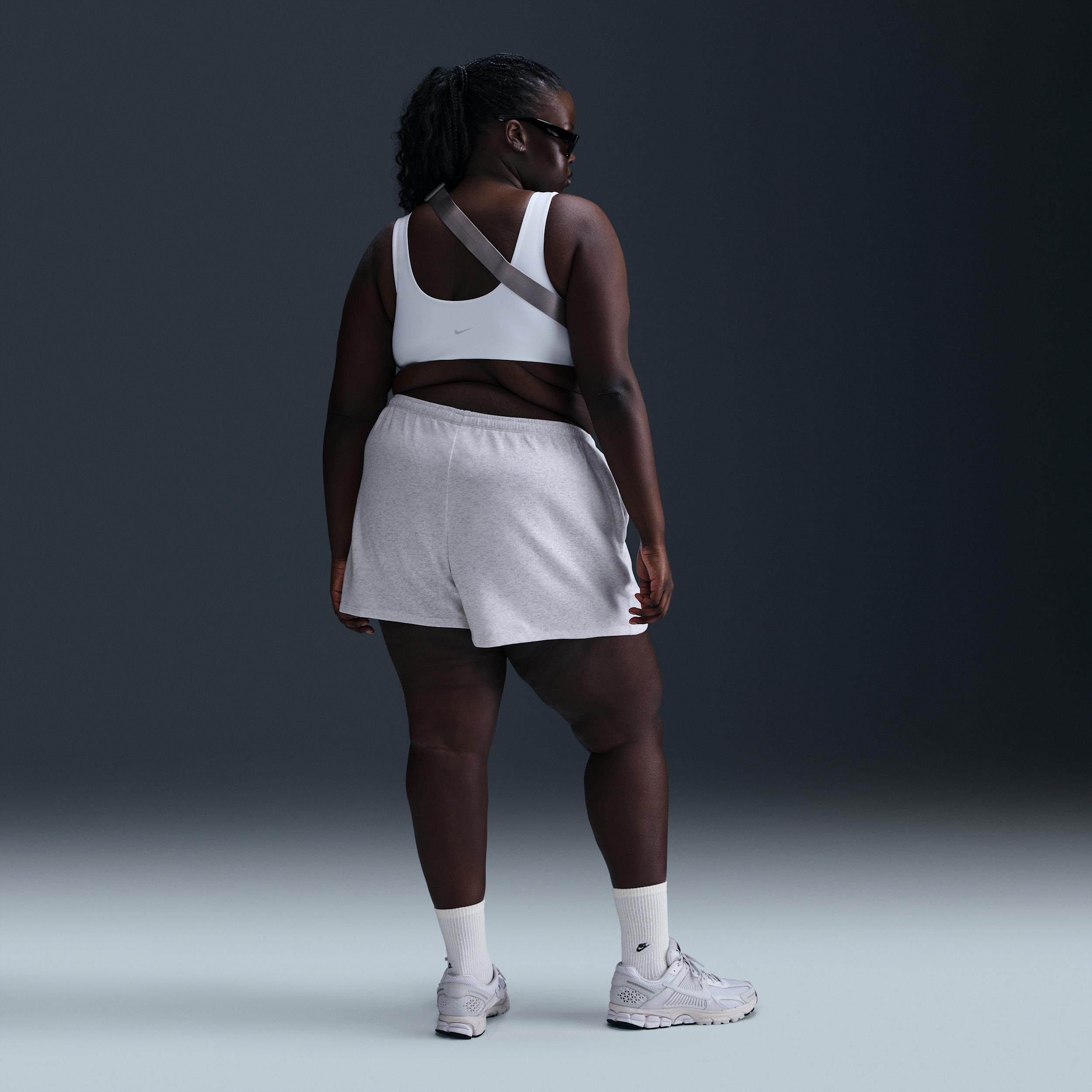 Womens Nike Sportswear Chill Terry Mid-Rise 4 French Terry Shorts (Plus Size) | HQ8562-051 Product Image