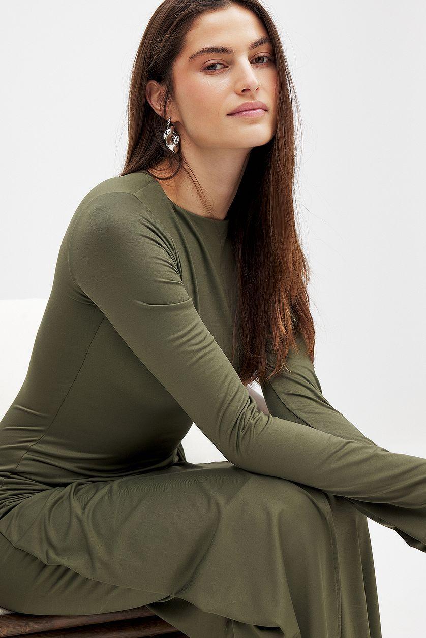 Overlap Midi Dress Product Image