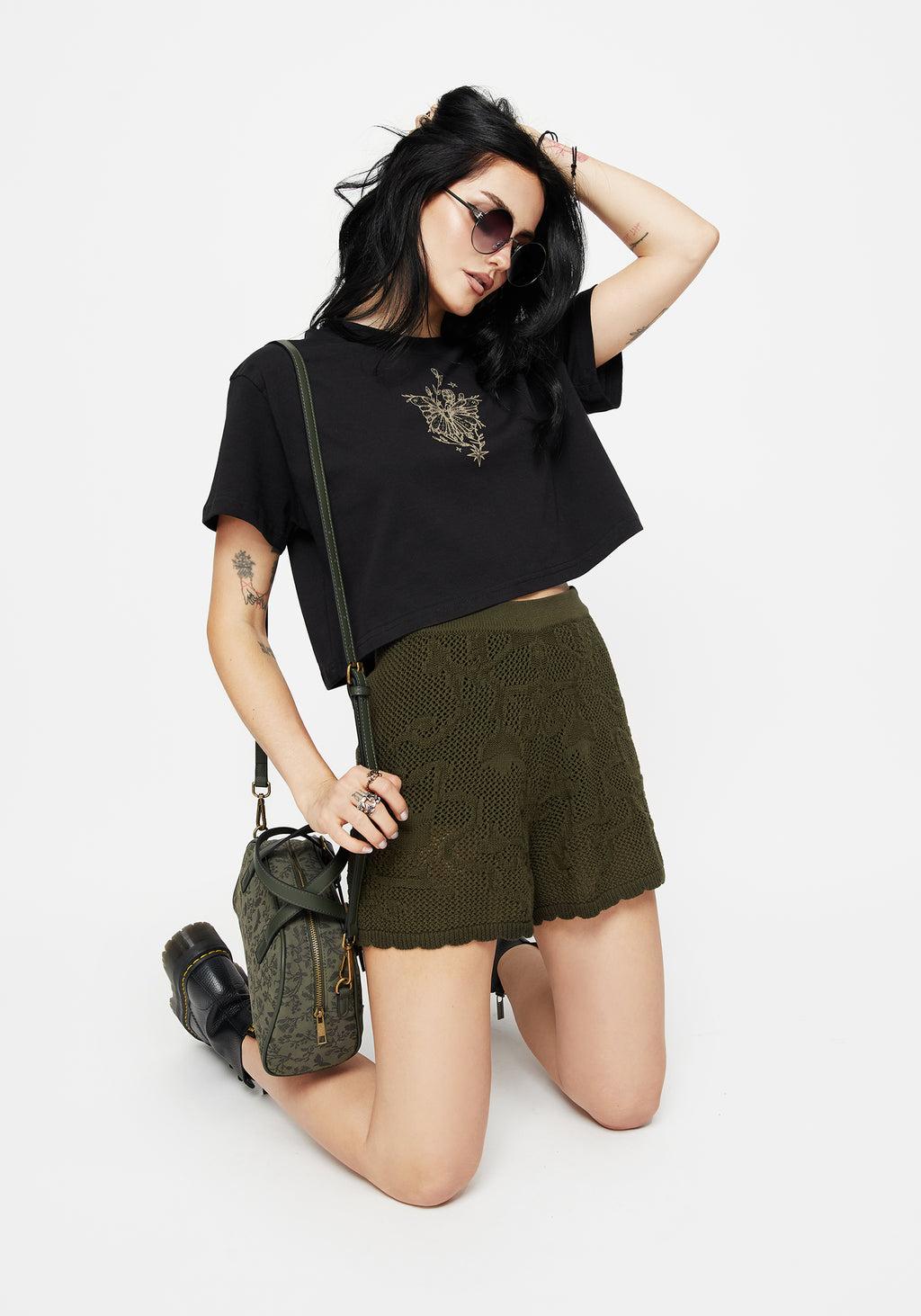 Tulip Jacquard Knit Shorts Product Image