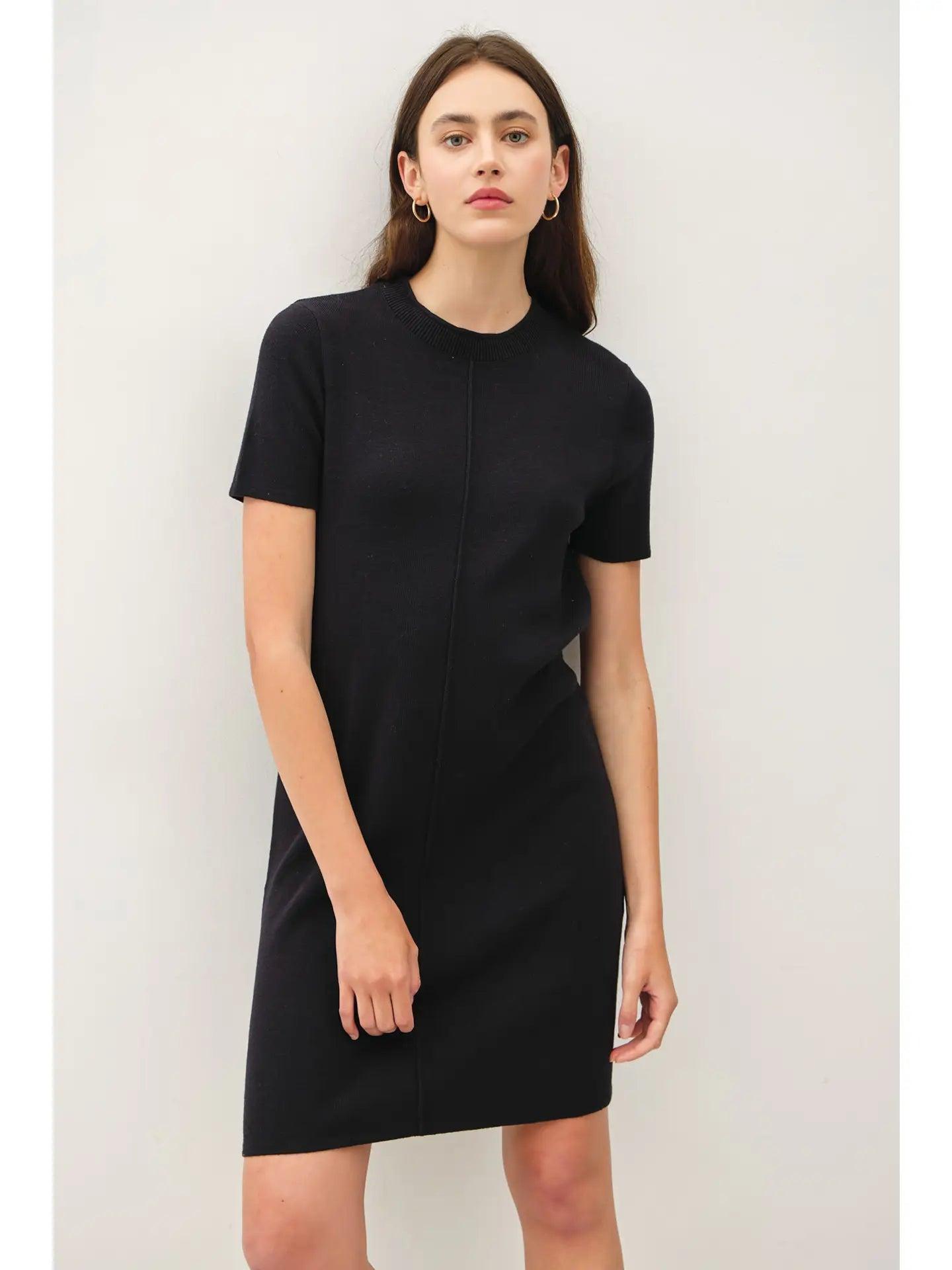 Exposed Seam Sweater Dress Product Image