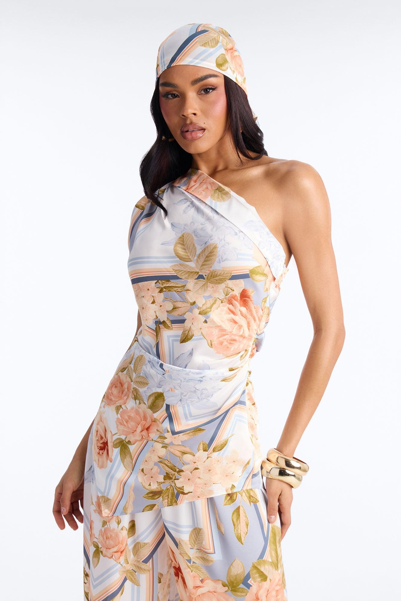 Rosalinda Satin 3 Piece Pant - Blue/combo Female Product Image