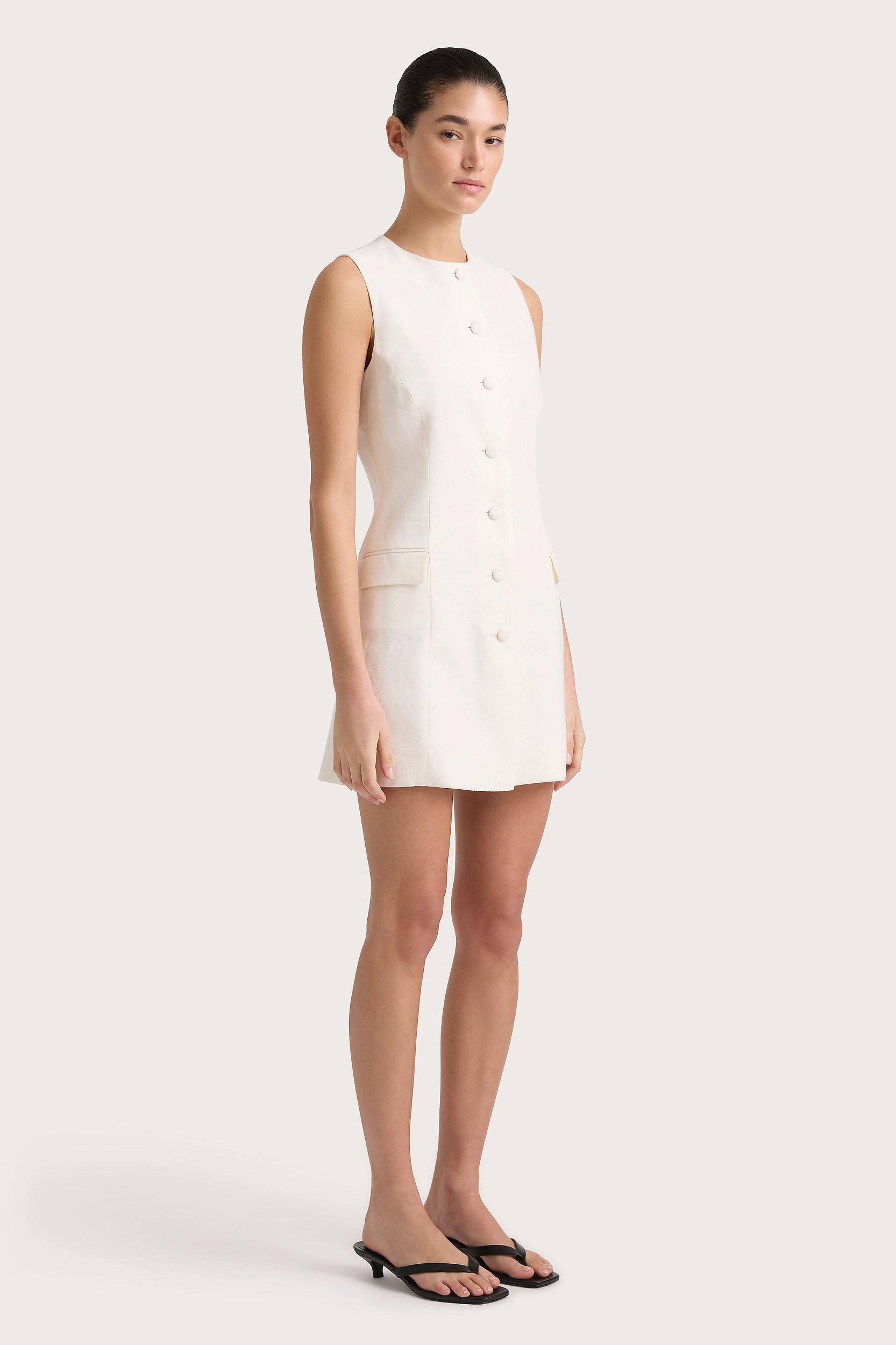 Jane Mini Dress White - Final Sale Product Image