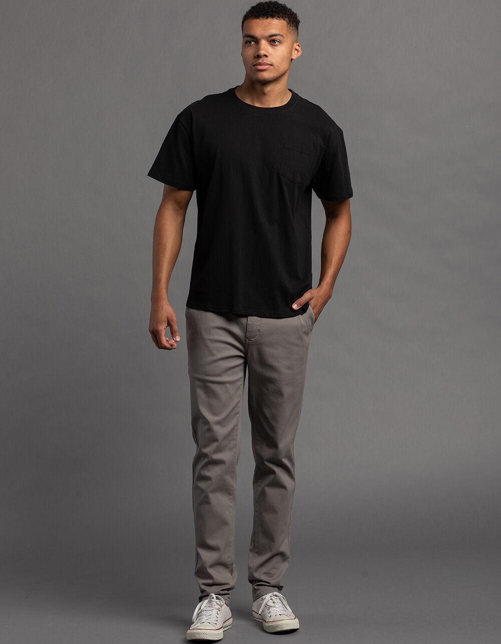 RSQ Mens Skinny Chino Pants - SMOKE Product Image
