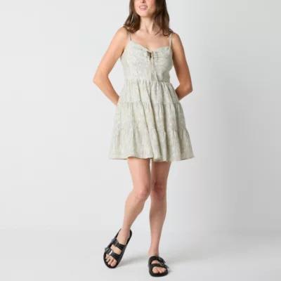 by&by Womens Sleeveless Fit + Flare Dress Juniors Product Image