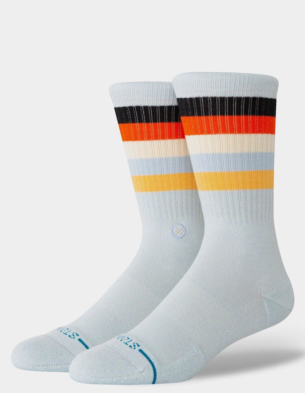 STANCE Maliboo Mens Crew Socks - LT BLUE/WHITE Product Image
