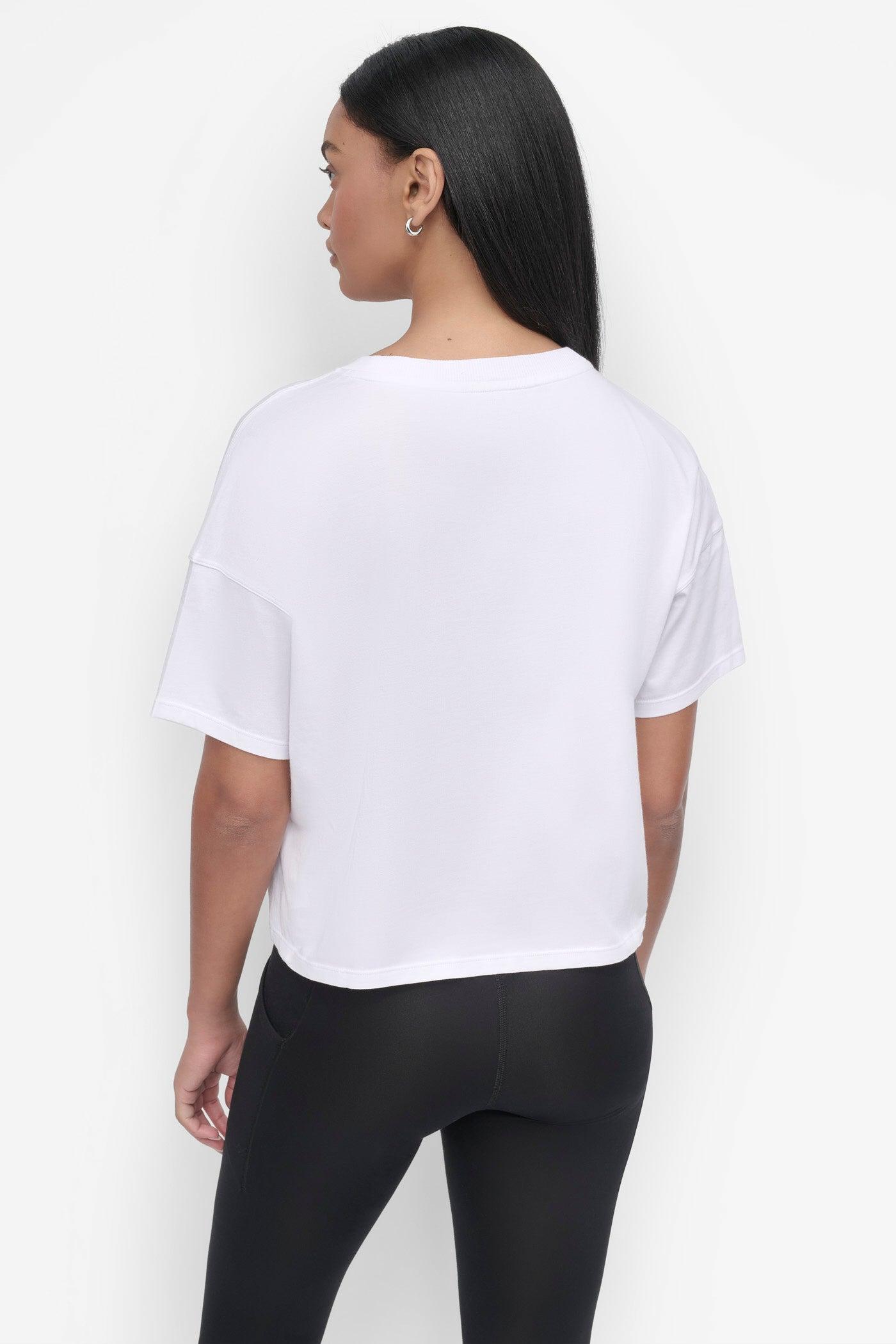 CROPPED OMBRÉ CRYSTAL LOGO TEE Product Image