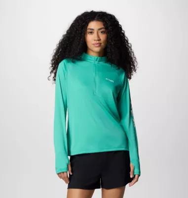 Columbia Women's PFG Tidal Tee Quarter Zip Long Sleeve Shirt- Product Image