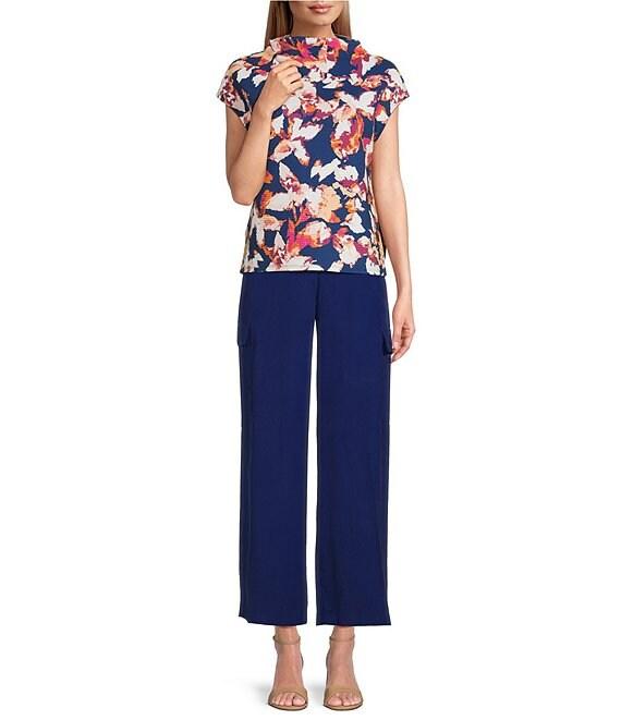 Investments Petite Size Wide Leg Cargo Pants Product Image