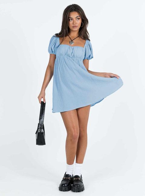 Lets Dance Mini Dress Blue Product Image