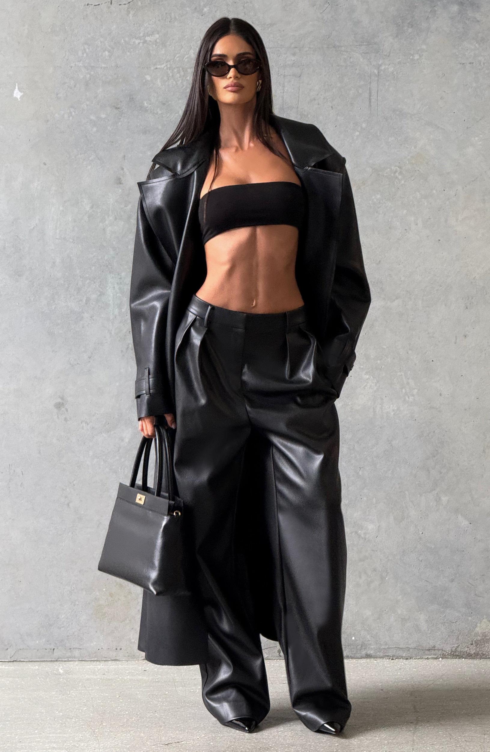 Bridget Trench Coat - Black Product Image