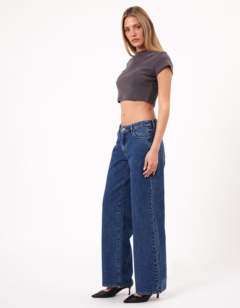 ABRAND 99 Low Baggy Bella Womens Jeans - DARK VINTAGE Product Image