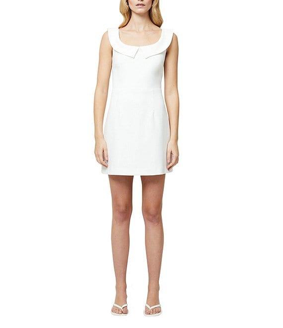 French Connection Whisper Collar Scoop Neck Sleeveless Mini Dress Product Image