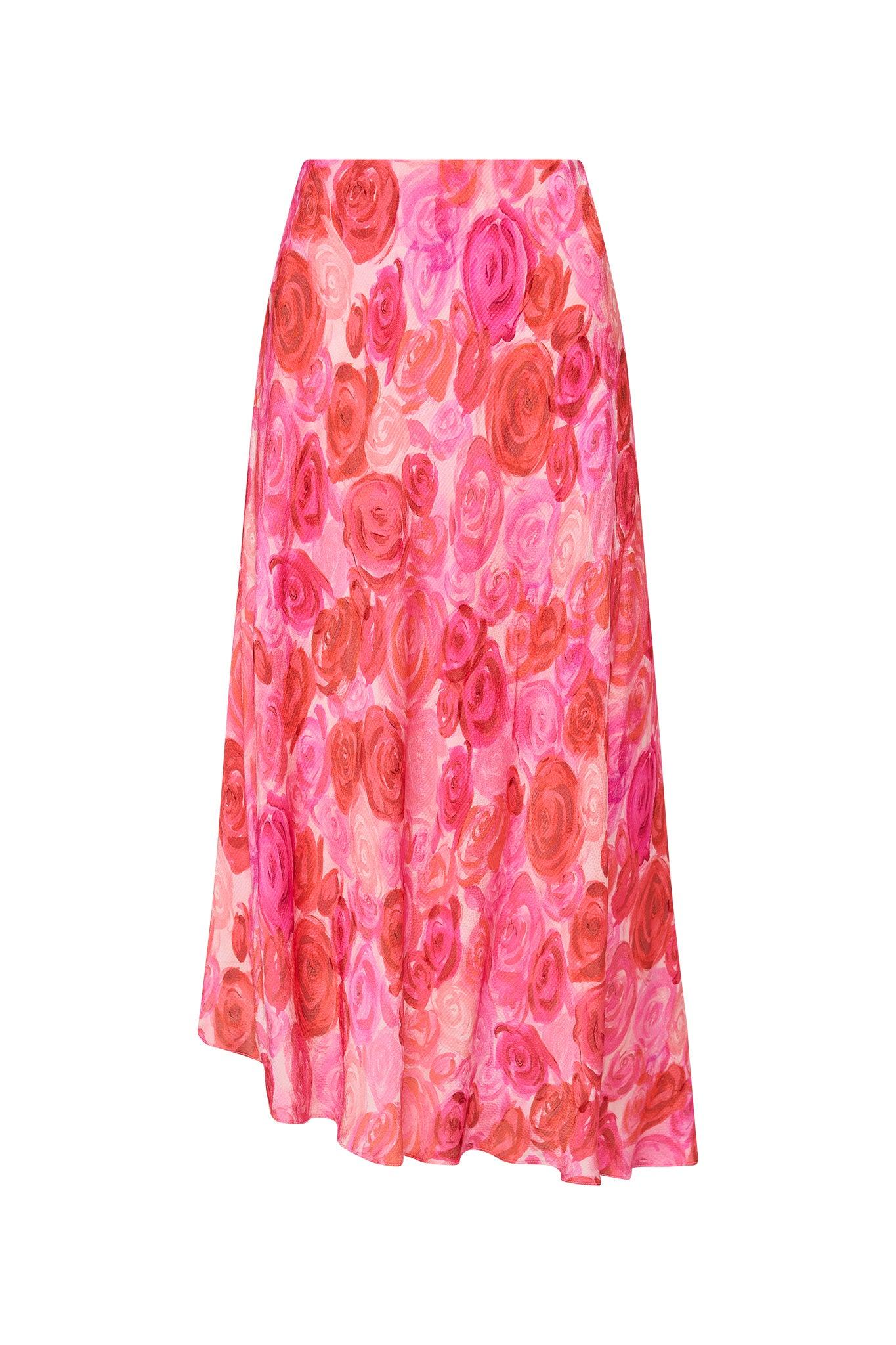 Valeria Asymmetric Midi Skirt Product Image