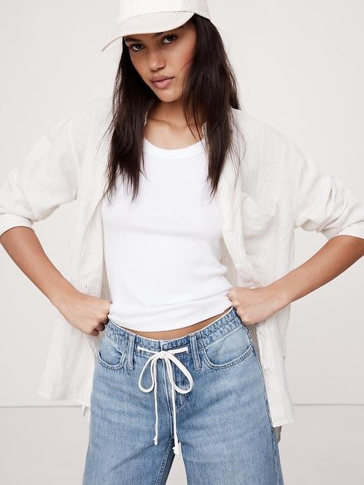 Loose Drawstring Jean Product Image