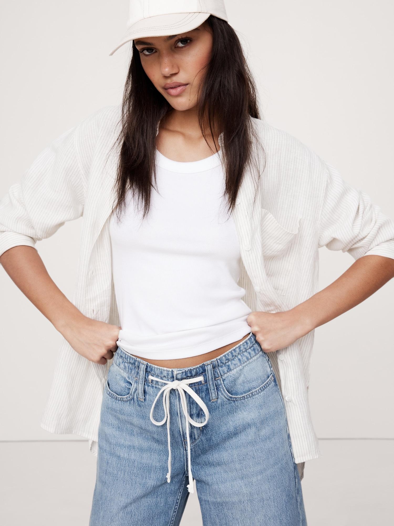 Loose Drawstring Jean Product Image