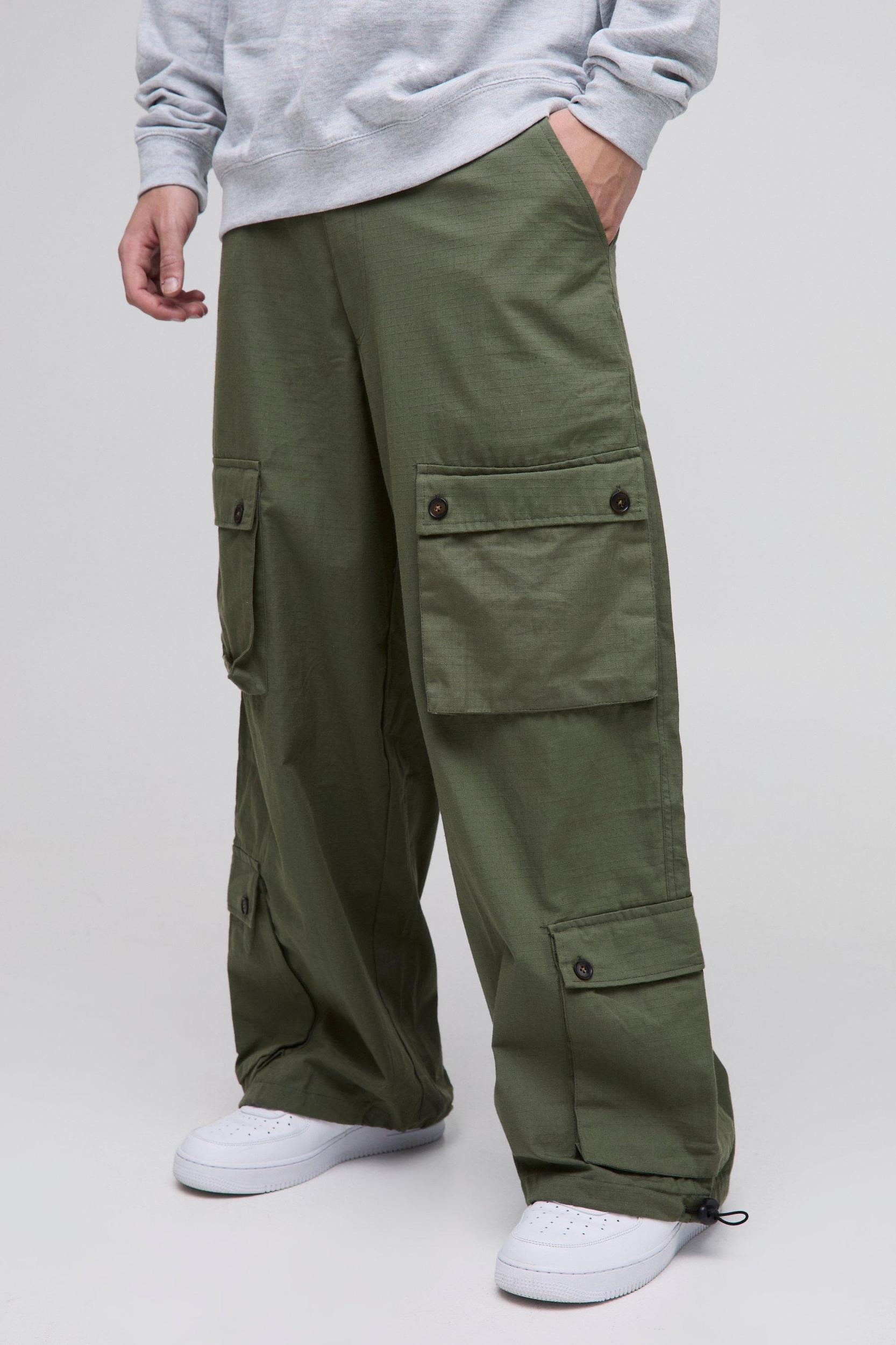 Parachute Ripstop Cargo Pants | boohooMAN USA Product Image