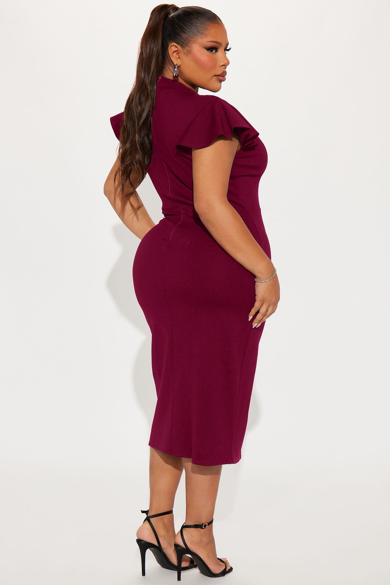 Business Babe Ponte Midi Dress - Hunter Product Image