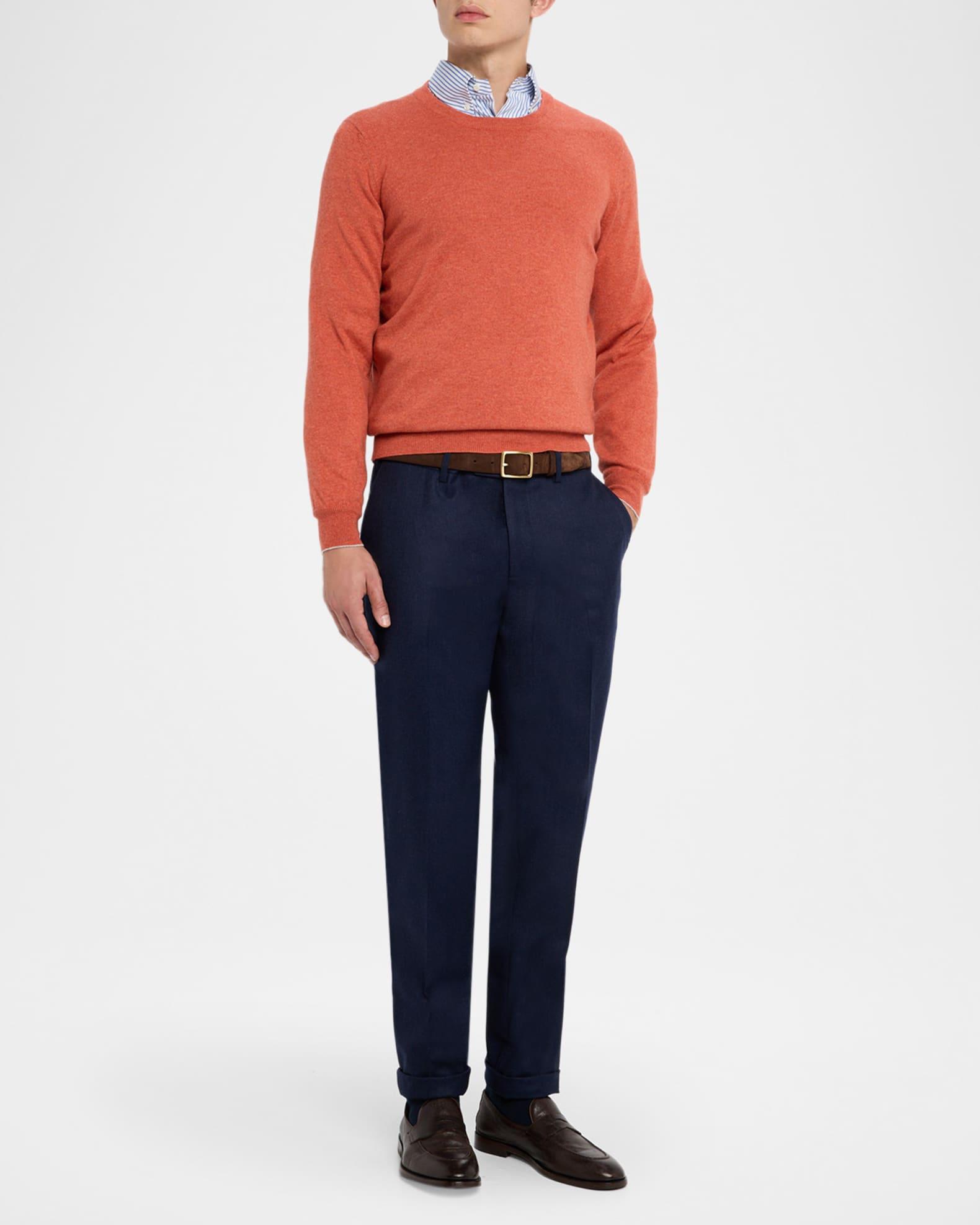 Men's Wool Flannel Flat-Front Pants Product Image