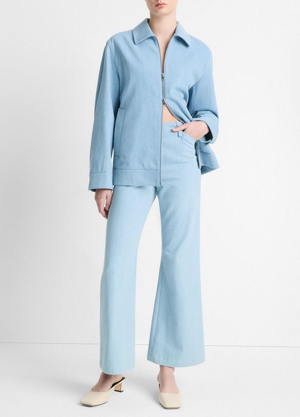 Italian Cotton Twill Zip-Front Jacket Product Image