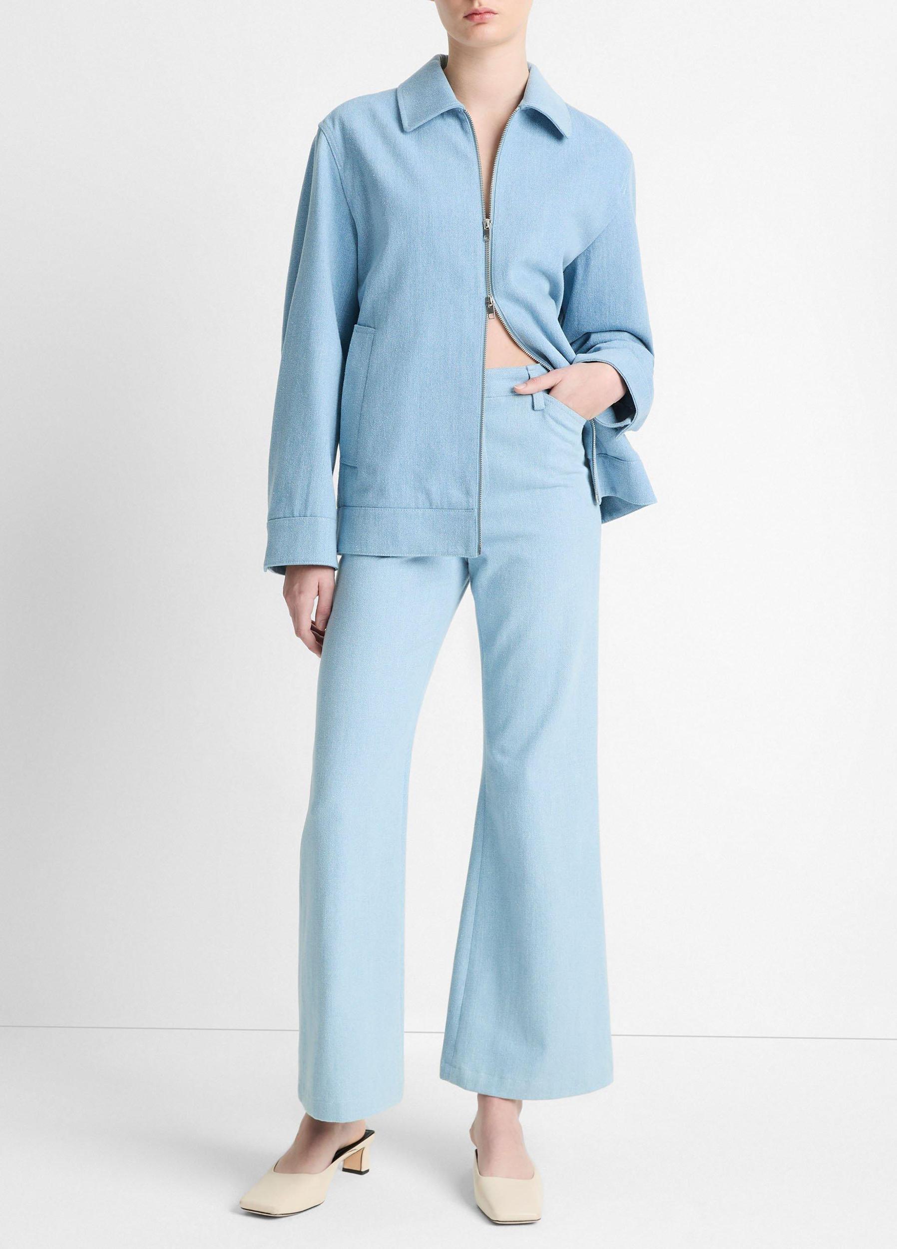 Italian Cotton Twill Zip-Front Jacket Product Image