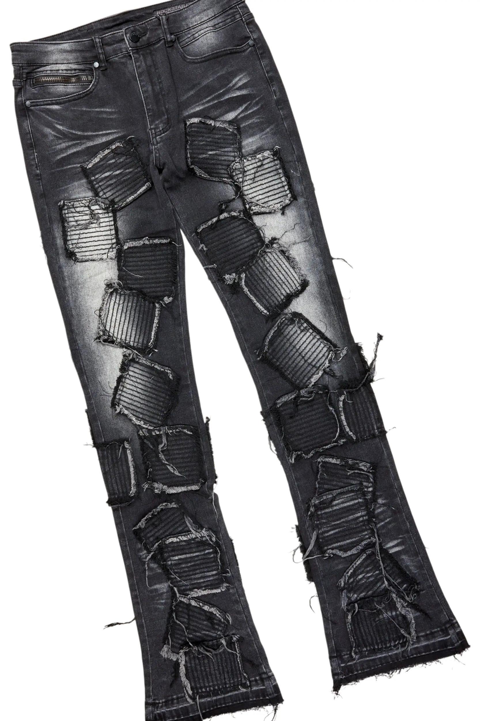 Banyan Grey Hoodie & Gawel Stacked Flare Jean Bundle Male Product Image