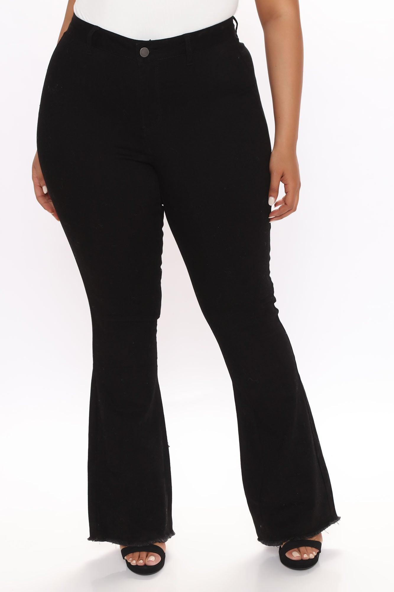 Valentina High Rise Flare Jeans - Black Product Image