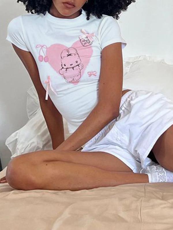 Love Print Short Sleeve Tee Product Image