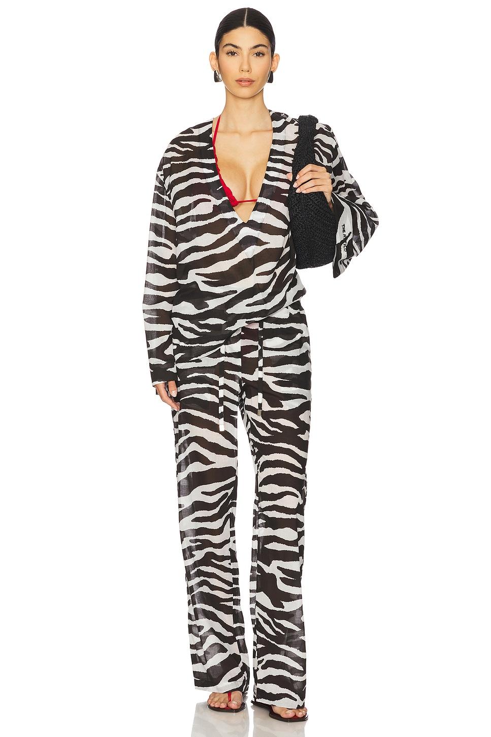 Zebra Printed Long Pant THE ATTICO Product Image