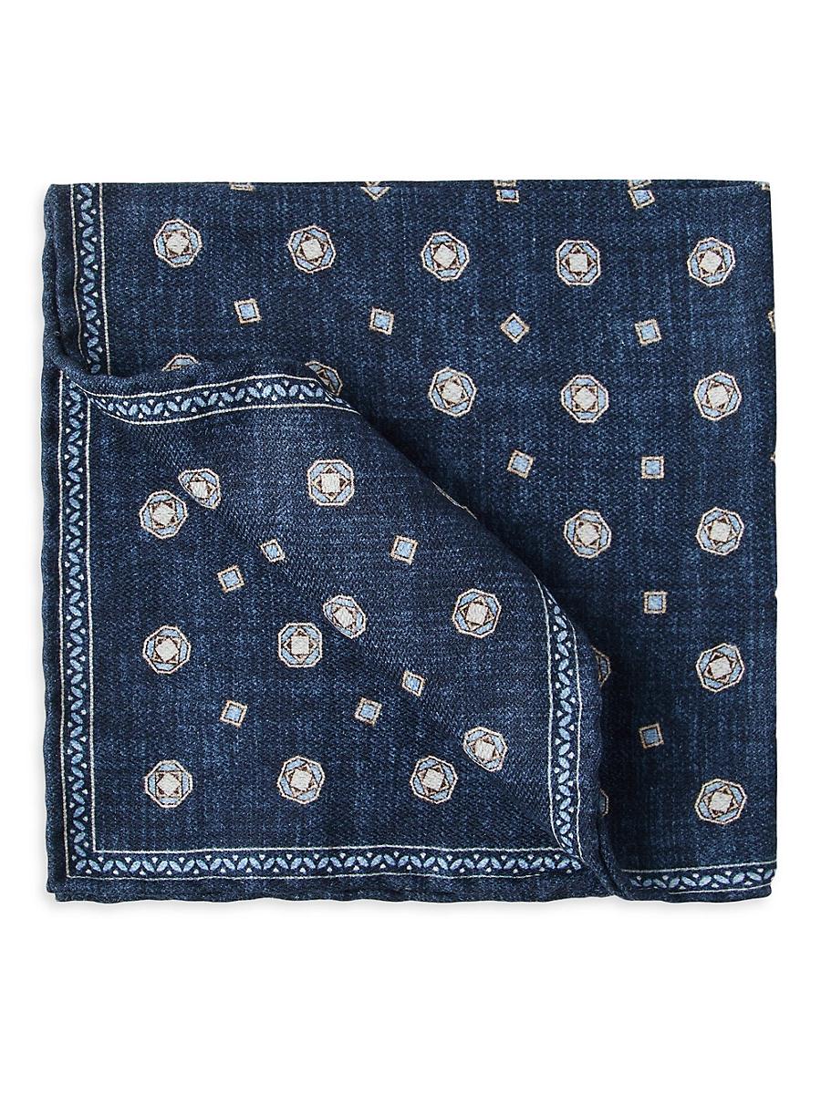 Mens Double Face Silk Pocket Square Product Image
