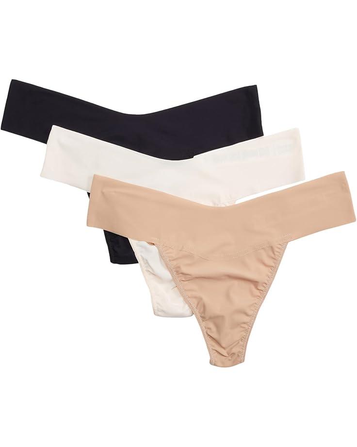 Women's Hanky Panky BreatheSoft Natural Rise Thong 3-Pack Product Image