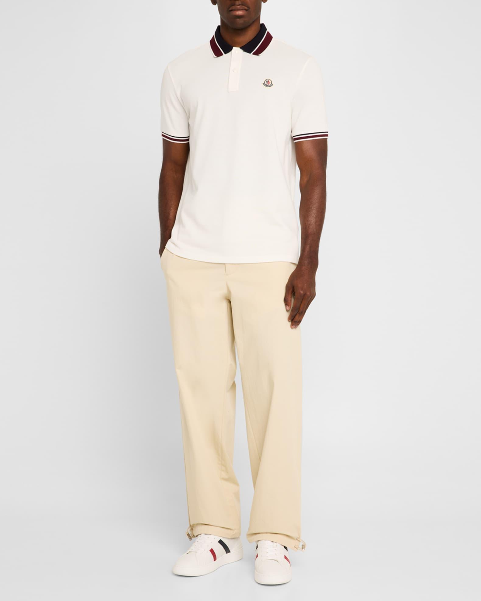 Men's Pique Stripe Polo Shirt Product Image