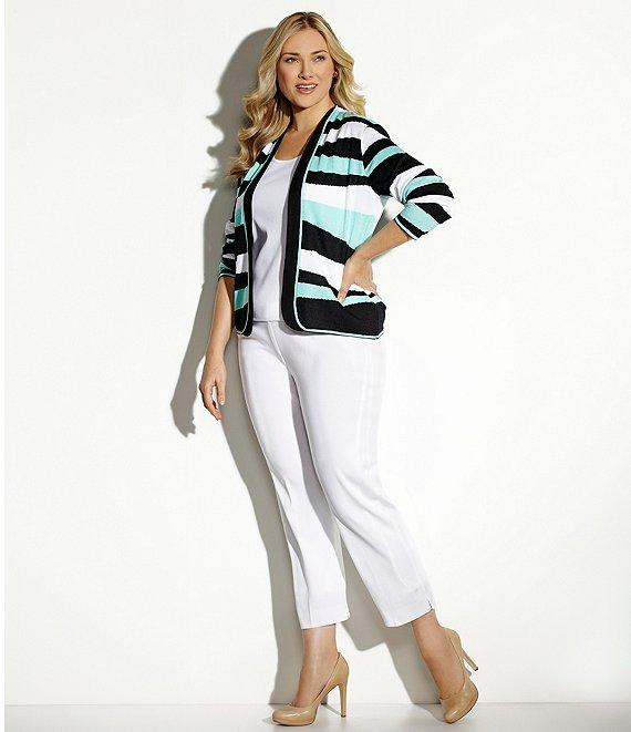 Ming Wang Plus Size Scoop Neck Sleeveless Tank Product Image