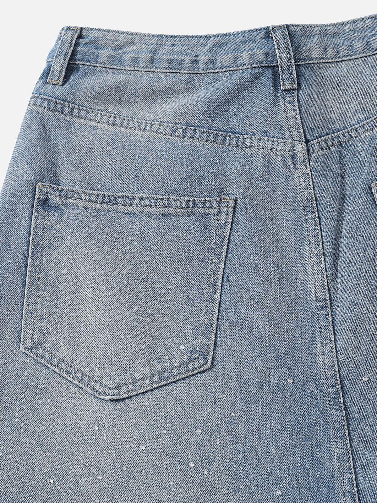 Aelfric Eden Rhinestone Baggy Jeans Product Image